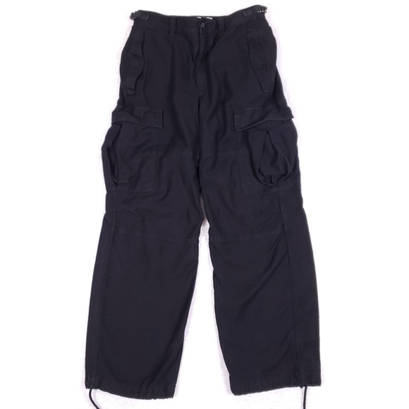 TNA Pants - TNA Cargo Pants 4 Surplus Division Black Wide Leg Gorpcore Utility Baggy